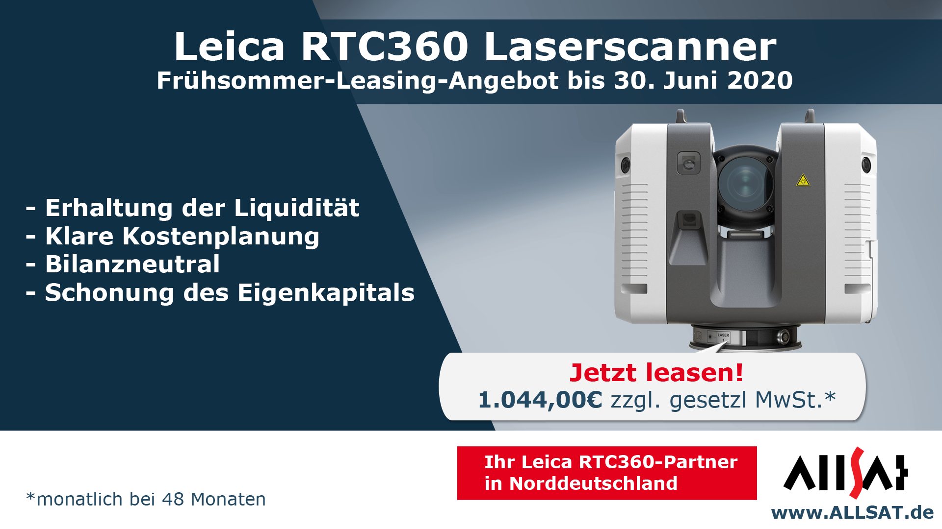 ALLSAT Laserscanner Leasing-Angebot