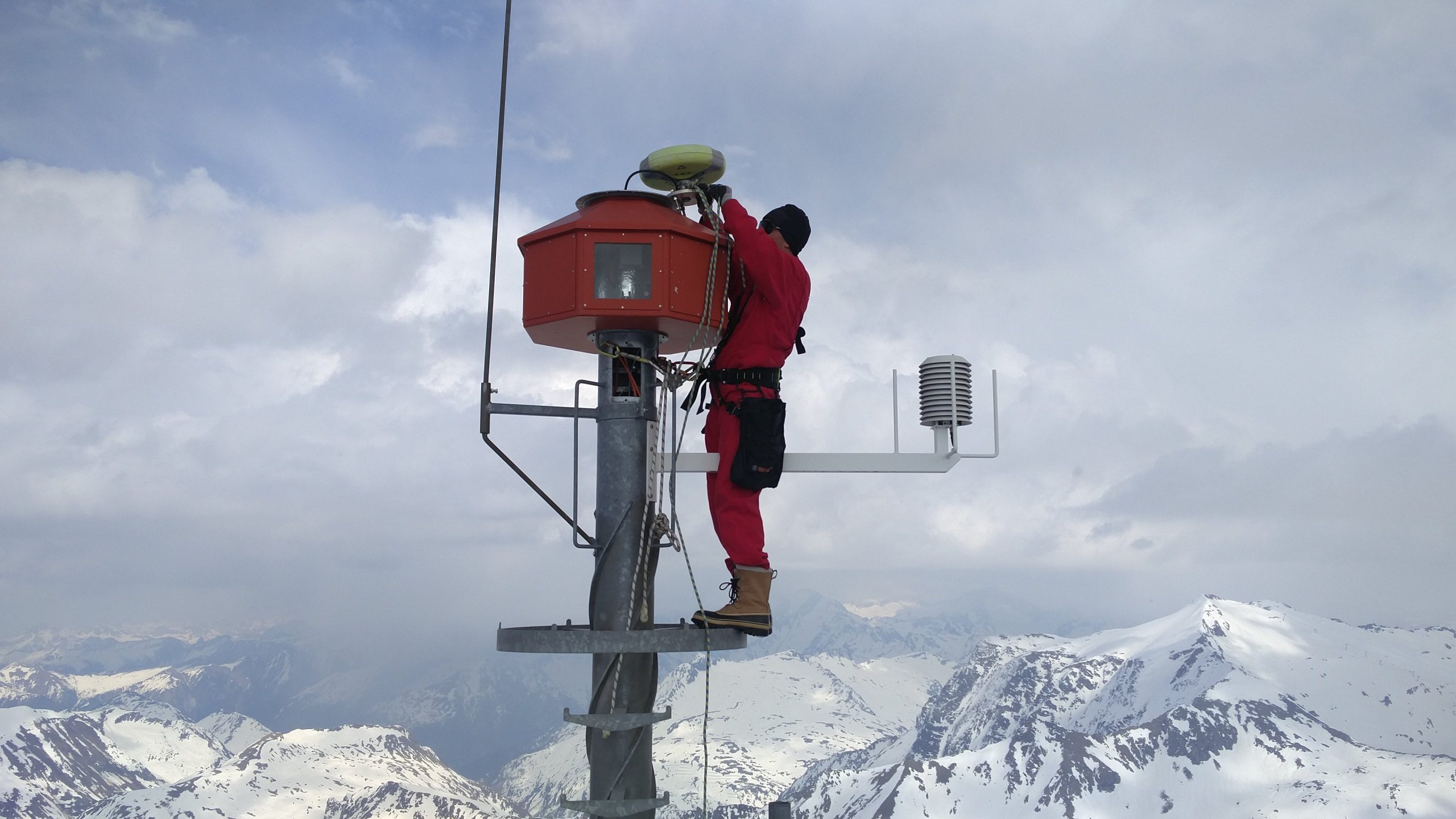 Umbau der Referenzstation Sonnblick auf 3000 m Höhe