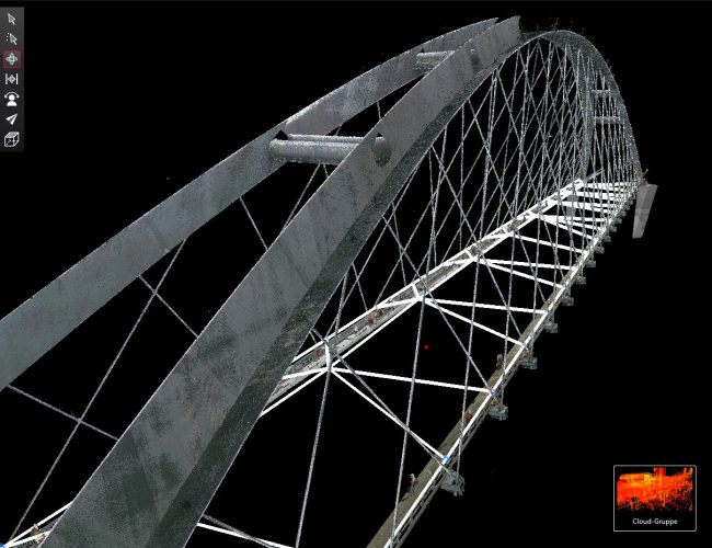 3D-Laserscan der Fehmarnsundbrücke